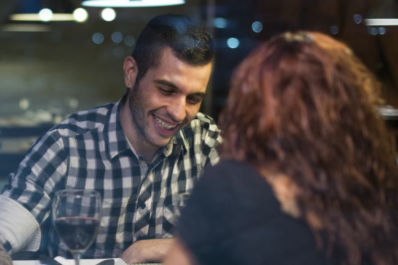 Happy Speed Dating Couple Meeting In Los Angeles